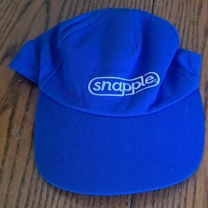Snapple Baseball Cap with Fact Blue Velcro Hat